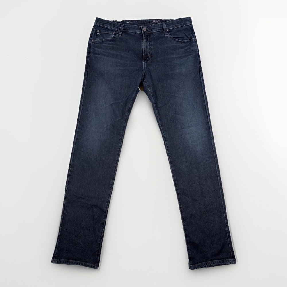AG Adriano Goldschmied Jeans Mens Size 38x34 Blue Tellis Modern Slim Dark Wash